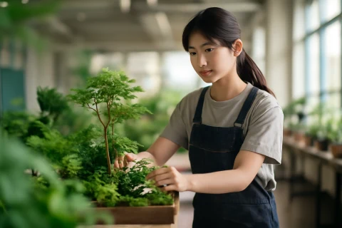 인천 경력단절 여성 가든플래너 직업교육 실습 장면
