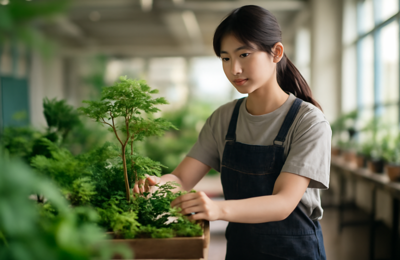 인천 경력단절 여성 가든플래너 직업교육 실습 장면
