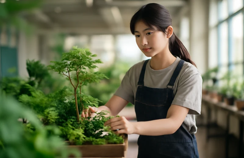 인천 경력단절 여성 가든플래너 직업교육 실습 장면
