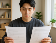 인천 공공기관 vs 민간기업 채용 서류를 비교하는 청년 취업 준비생