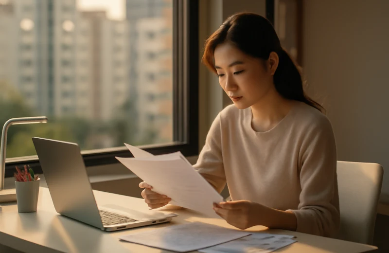 인천 미추홀구 학군 학원가 정보를 검토하는 학부모 모습