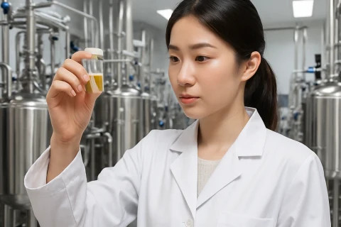 인천 송도 바이오기업 생산직 취업 준비 청년 실험실 근무 장면