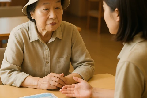 인천 계양구 노인일자리 혹서기 안전교육에 참여 중인 어르신