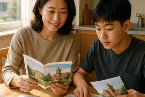 인천 자사고 일반고 선택 고민하는 학부모와 중학생 자녀