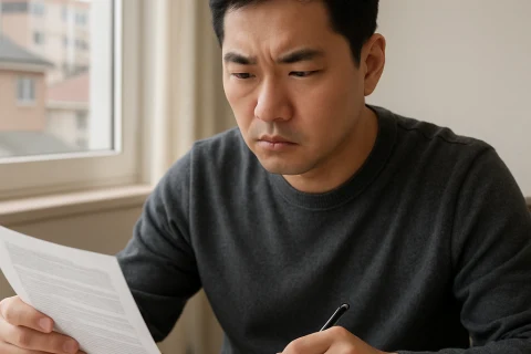 인천교통공사 전동차 운전면허 취득과정 서류를 검토하는 지원자