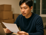 인천 이사 후 전입신고 온라인 신청하는 30대 시민