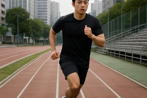 인천 청년 경찰공무원 채용 체력시험 준비 야외 트랙 달리기 장면