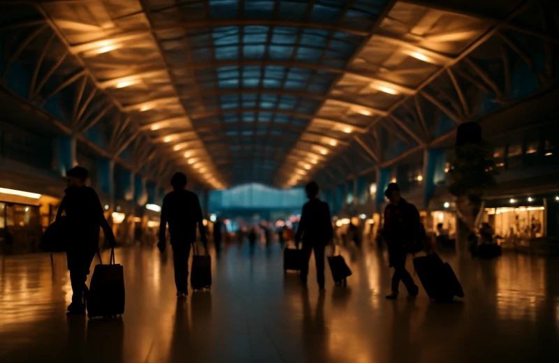 인천공항 터미널 내부 공항철도 공항버스 교통 비교 장면