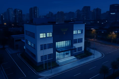 인천 지구대 건물 외관 야간 전경