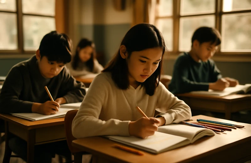 인천 남동구 독후감 독후화 공모전 참여 어린이들이 책을 읽고 글을 쓰는 장면