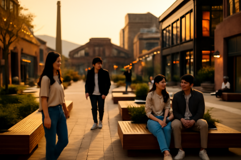 인천 남동산단 문화선도산업단지 변화 모습, 시민들이 여가를 즐기는 도심 문화 공간