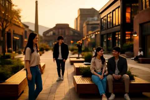 인천 남동산단 문화선도산업단지 변화 모습, 시민들이 여가를 즐기는 도심 문화 공간