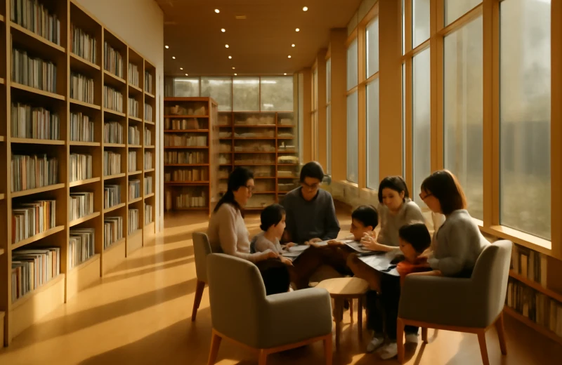 인천 공립 도서관 독서 프로그램에 참여하는 시민들의 따뜻한 모습