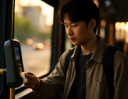 인천 버스 교통카드 환승 태그 장면