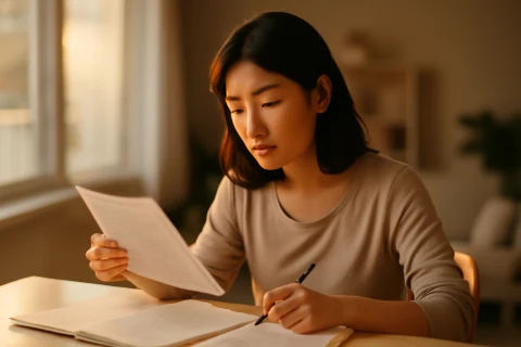 인천 서구 청라 학군 정보를 검토하는 학부모 모습