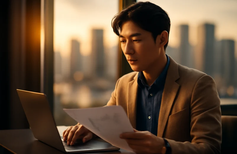 인천 중구 일자리 지원 정보를 검색하는 청년 직장인