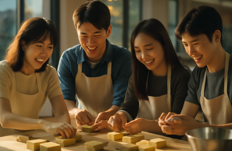 인천 영종구 자원봉사센터 원데이 봉사체험 친환경 비누 만들기 활동 장면