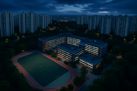 인천 특목고 자사고 입시 비교 학교 캠퍼스 항공뷰