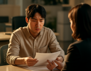 인천 고용센터 재취업 상담 중인 직장인과 상담사 장면