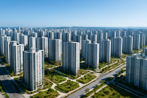 인천 검단신도시 아파트 단지 항공 전경
