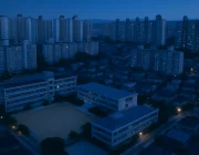 인천 서해구 검암경서동 아파트 단지와 초등학교 항공 전경