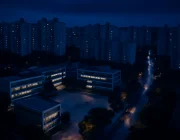 인천 남동구 구월동·서창동 초등학교 주변 아파트 단지 항공 뷰