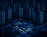 인천 검단신도시 AA21블록 단지내상가 주변 주거단지 전경