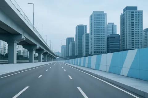 인천대로 2단계 주안동 도로개량 구간 전경